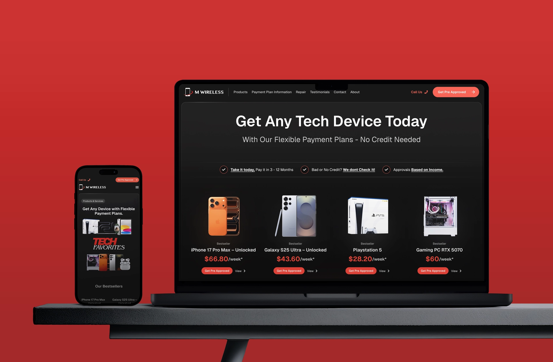 mwireless devices laptop phone